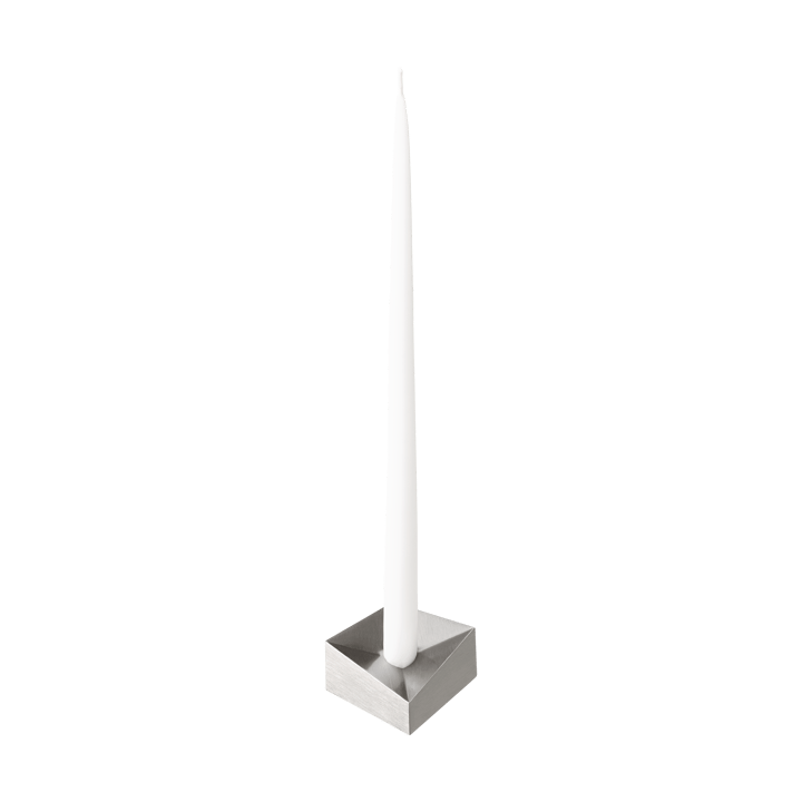 Świecznik STOFF Nagel reflect mały 2,7 cm - Szczotkowany chrom - STOFF