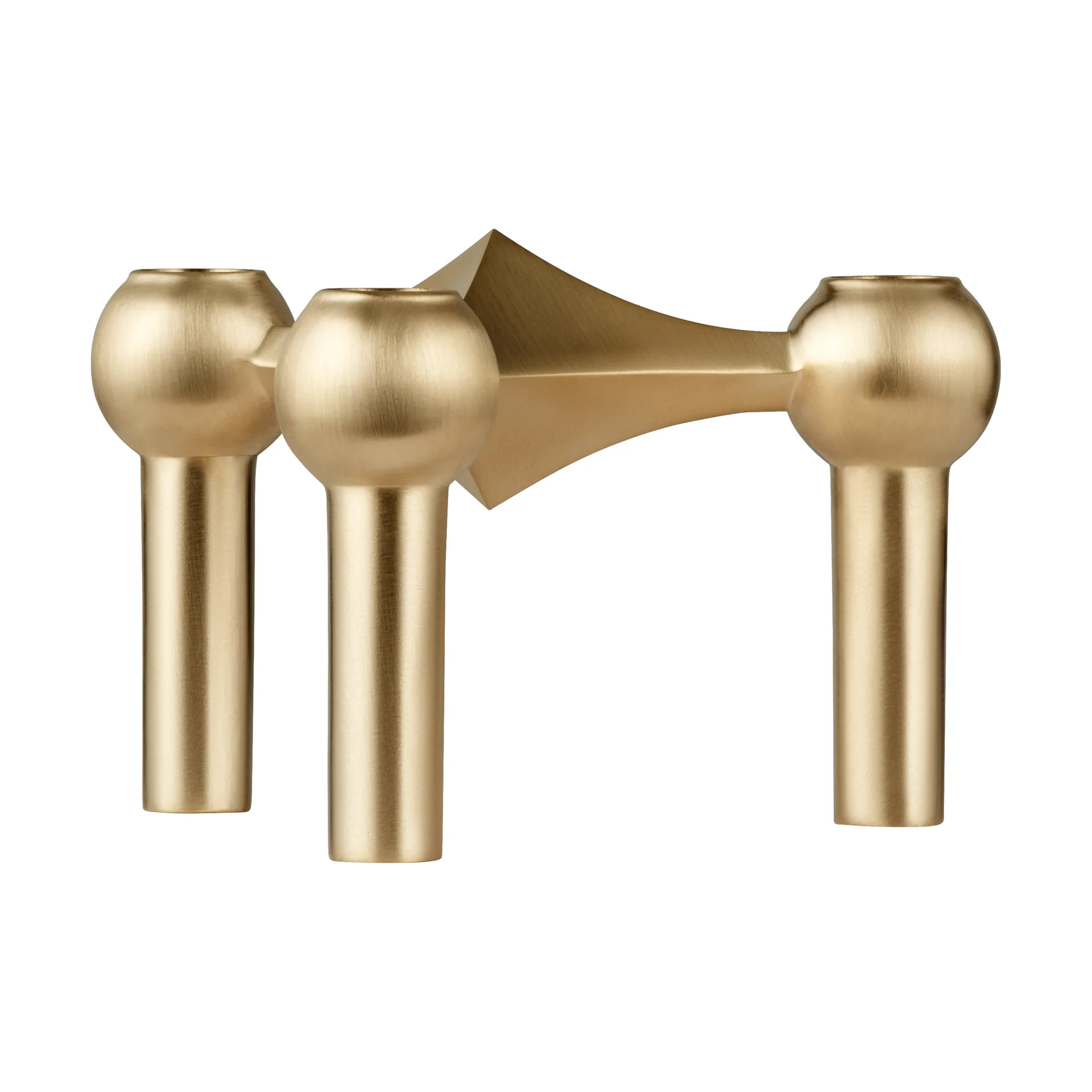 Świecznik STOFF Nagel, Szczotkowana mosiądz STOFF