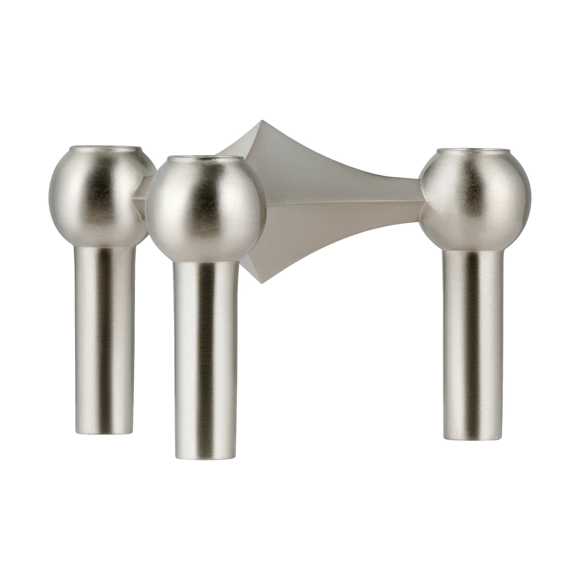 Świecznik STOFF Nagel, Szczotkowany chrom STOFF