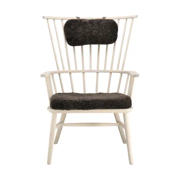 Fotel Henriette z poduszką i zagłówkiem Biały olej-Espresso - undefined - Stolab