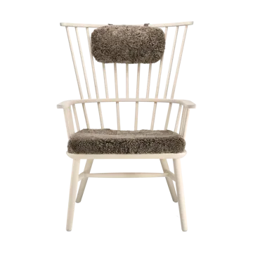 Fotel Henriette z poduszką i zagłówkiem Biały olej-Sahara - undefined - Stolab