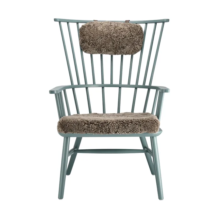 Fotel Henriette z poduszką i zagłówkiem Mgła-Sahara - Stolab