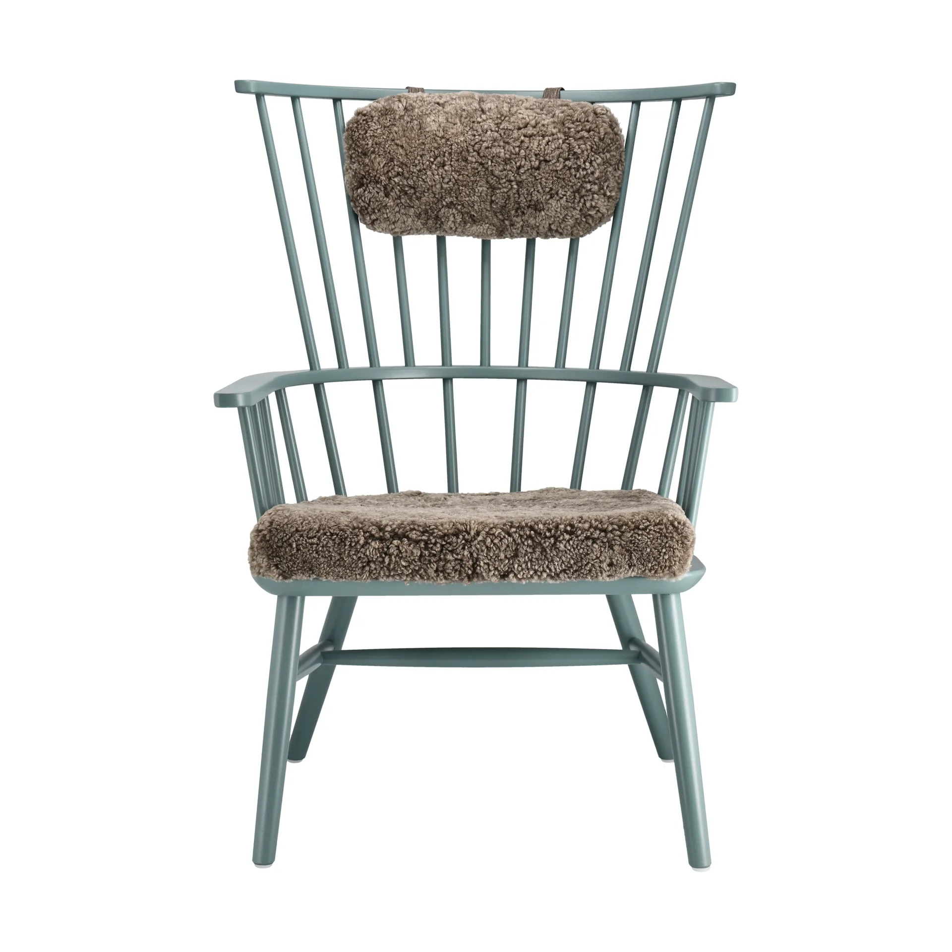 Fotel Henriette z poduszką i zagłówkiem Mgła-Sahara Stolab