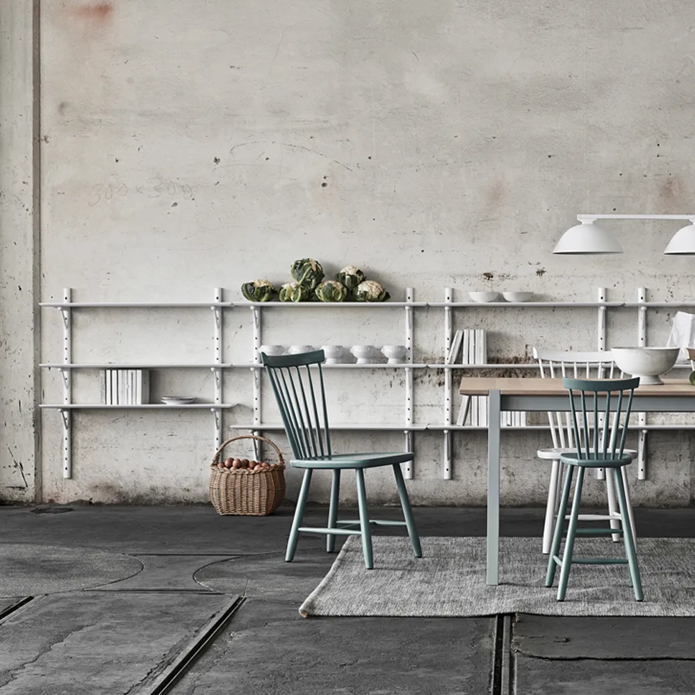 Ikon półka ścienna, brzoza jasny matowy lakier, głęb. 21cm Stolab