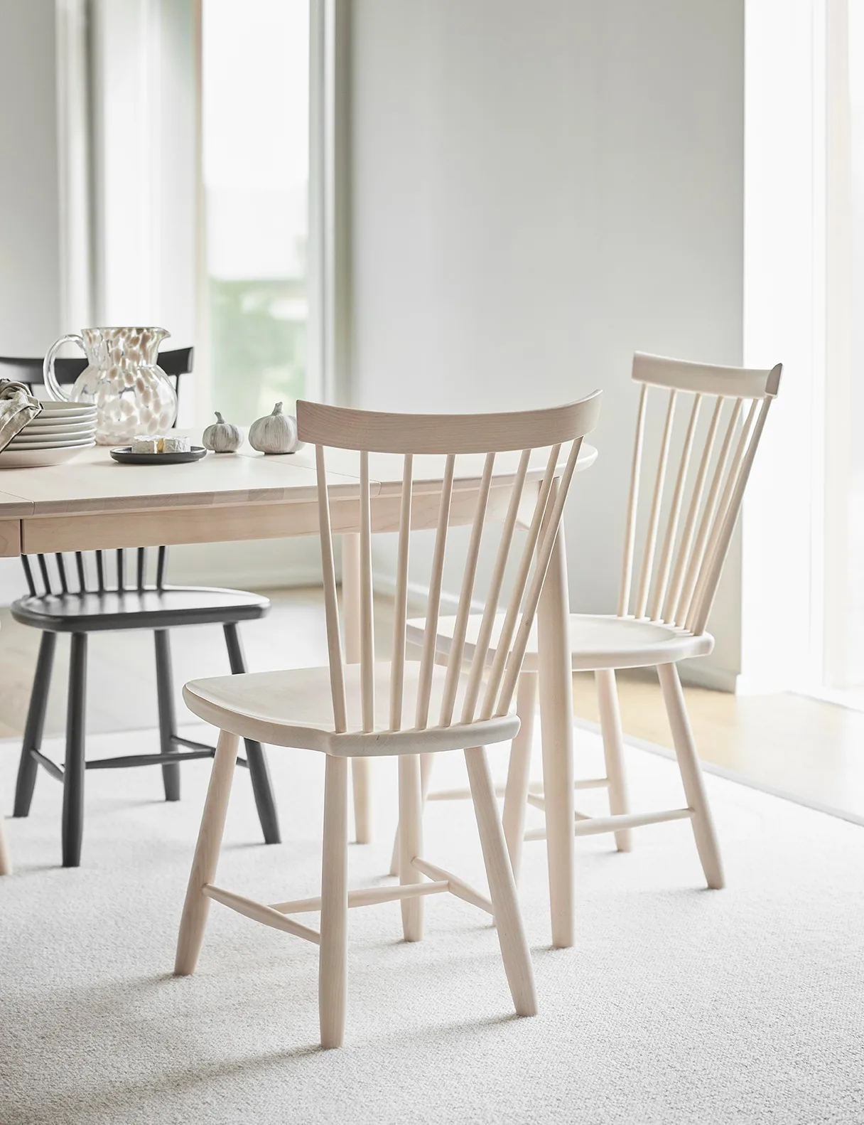 Krzesło dębowe Lilla Åland, Jasny lakierowany na matowo Stolab