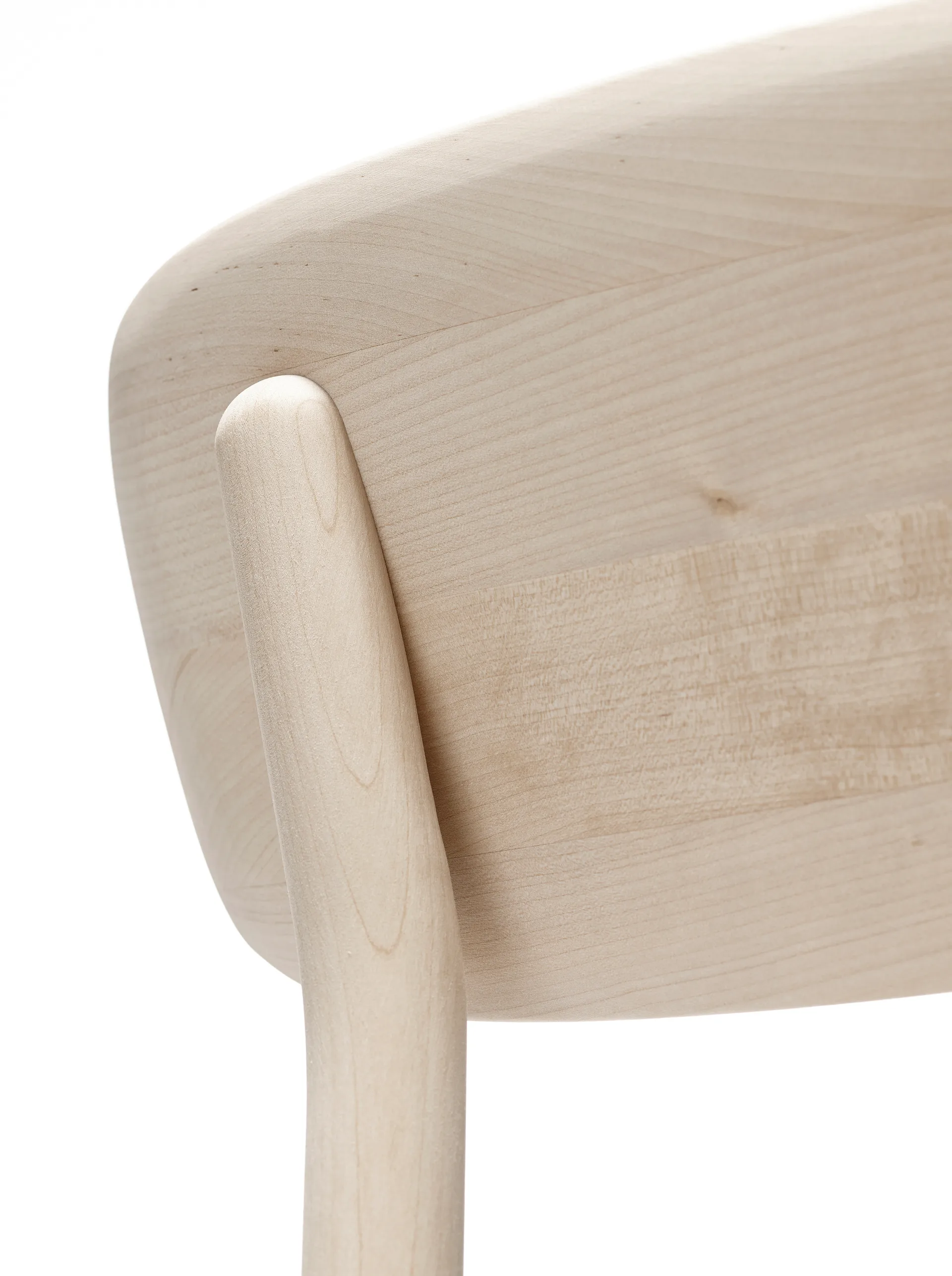 Krzesło Prima Vista, brzoza olejowana na biało, Tkanina hallingdaldal 65-130 szary Stolab