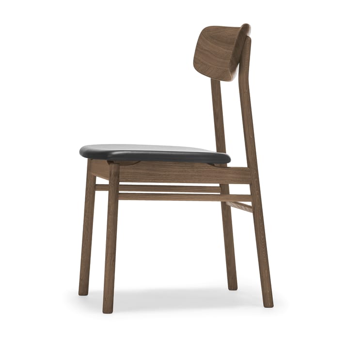 Krzesło Prima Vista, dąb - Smoked oak-black leather - Stolab