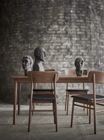 Krzesło Prima Vista, dąb - Smoked oak-black leather - Stolab