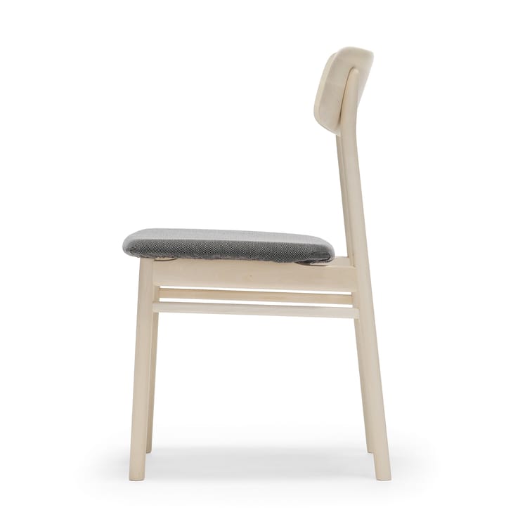 Krzesło Prima Vista, jasna brzoza bejcowana na matowo - Tkanina blues 9202 brązowy-beżowy - Stolab