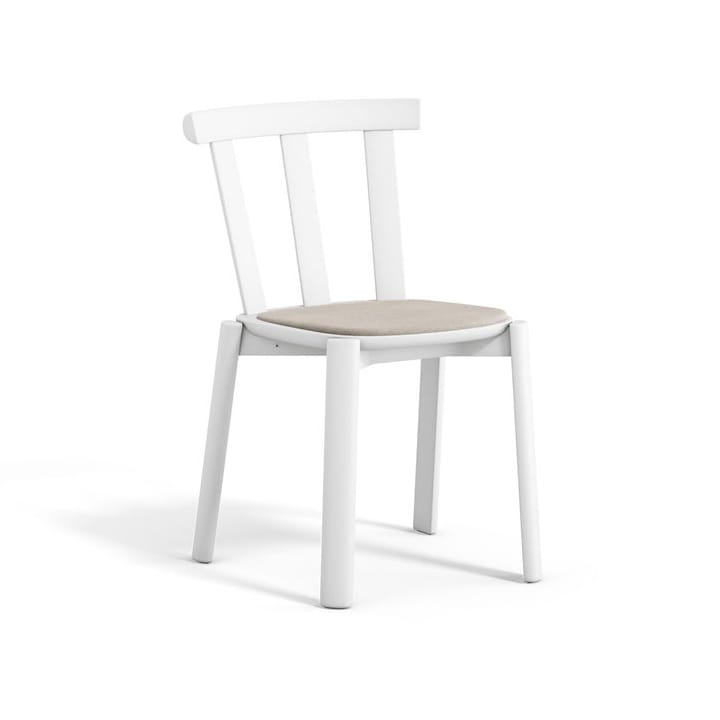 Krzesło tapicerowane siedzisko Alt brzoza - Hallingdal 65-103 grey/beige-biały 21 - Stolab