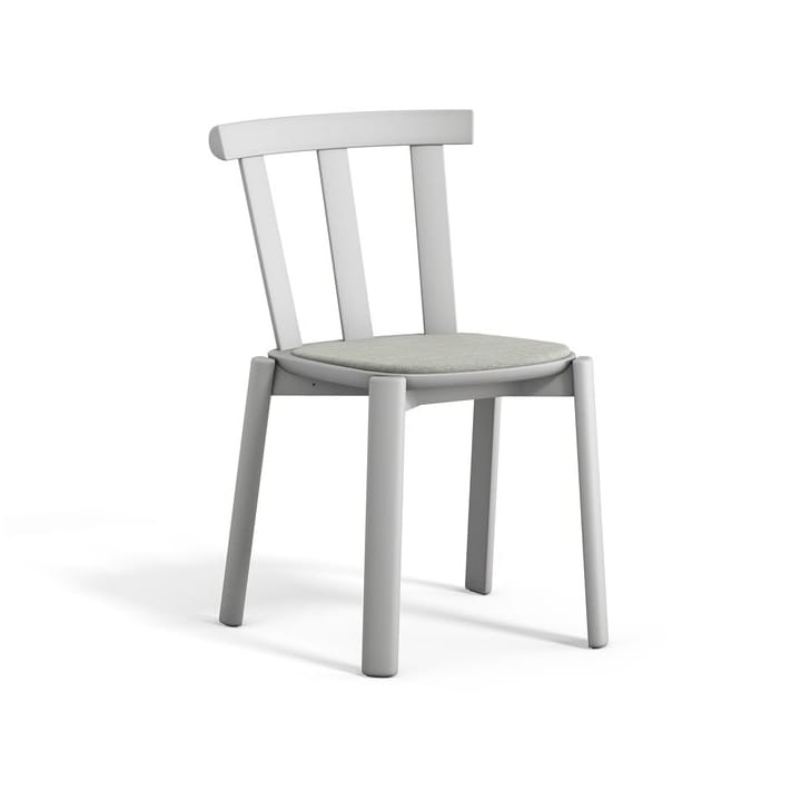 Krzesło tapicerowane siedzisko Alt brzoza - Hallingdal 65-110 light grey-jasnoszary 51 - Stolab