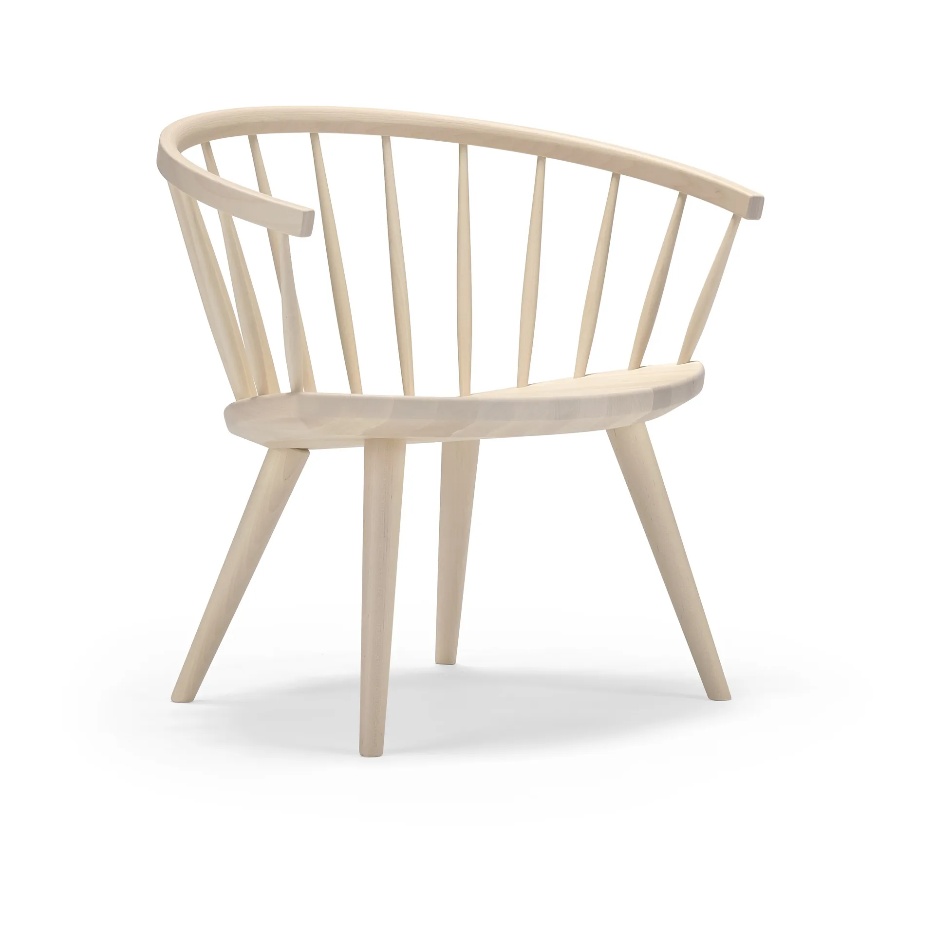 Krzesło wypoczynkowe Arka brzoza, Jasny lakier matowy Stolab