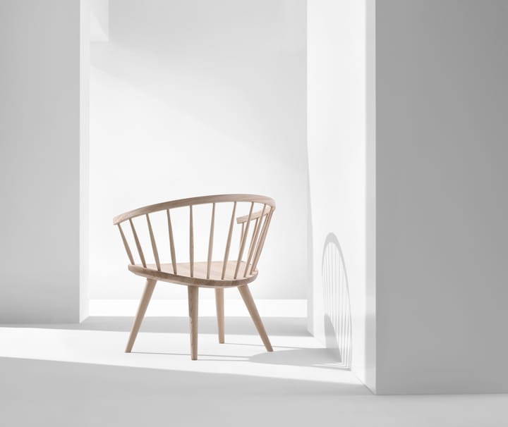 Krzesło wypoczynkowe Arka brzoza - Jasny lakier matowy - Stolab