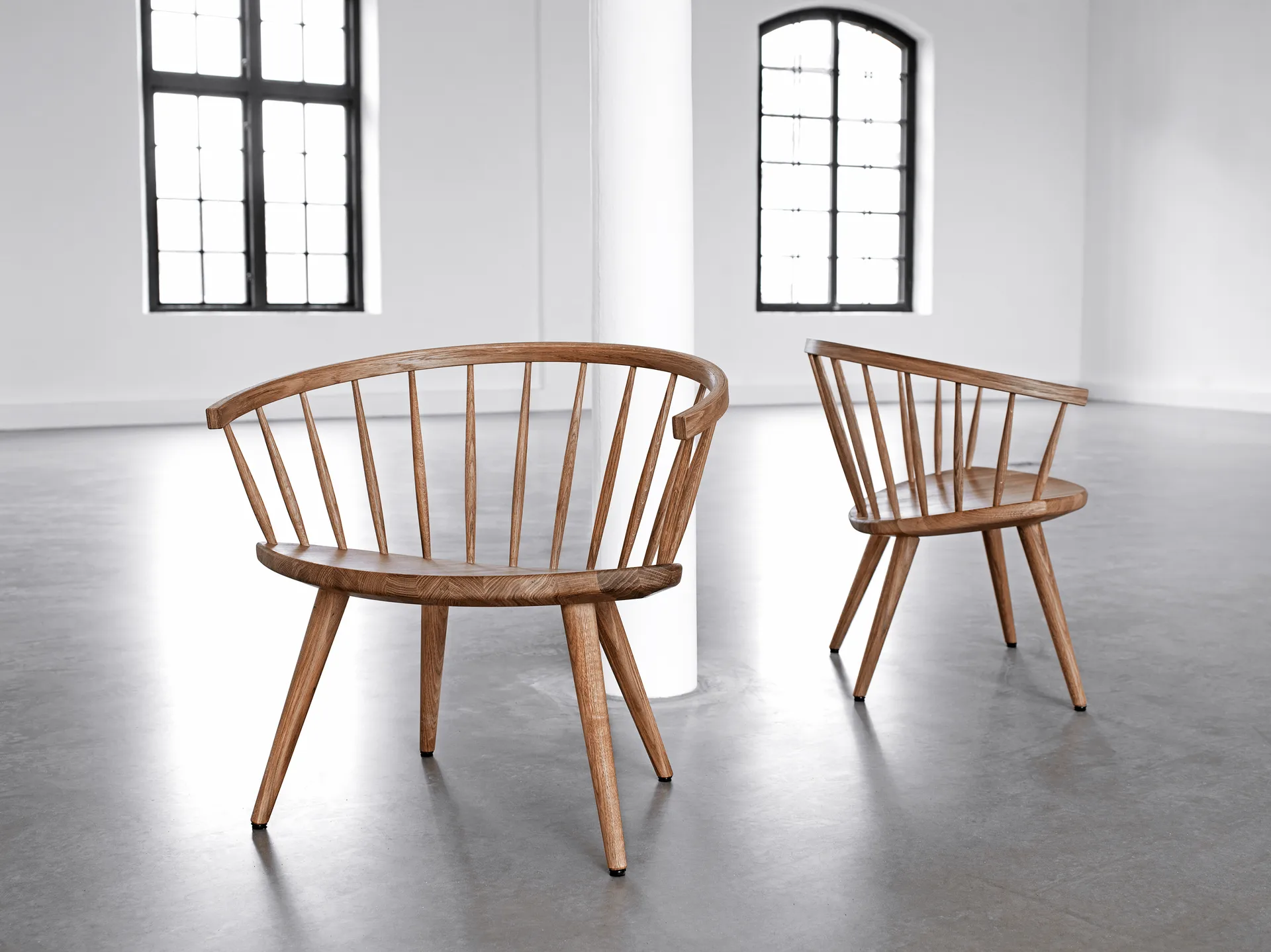 Krzesło wypoczynkowe Arka dąb, Naturalny olej Stolab