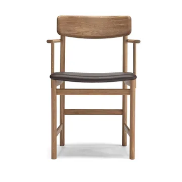 Krzesło z podłokietnikami Pal  - Dąb, naturalny olej-Elmosoft 93129 - Stolab