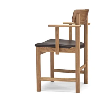 Krzesło z podłokietnikami Pal  - Dąb, naturalny olej-Elmosoft 93129 - Stolab