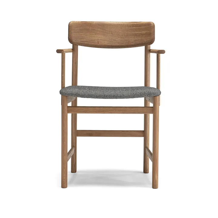 Krzesło z podłokietnikami Pal  - Dąb, naturalny olej-Tornado V3576 - Stolab
