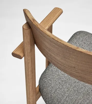 Krzesło z podłokietnikami Pal  - Dąb, naturalny olej-Tornado V3576 - Stolab