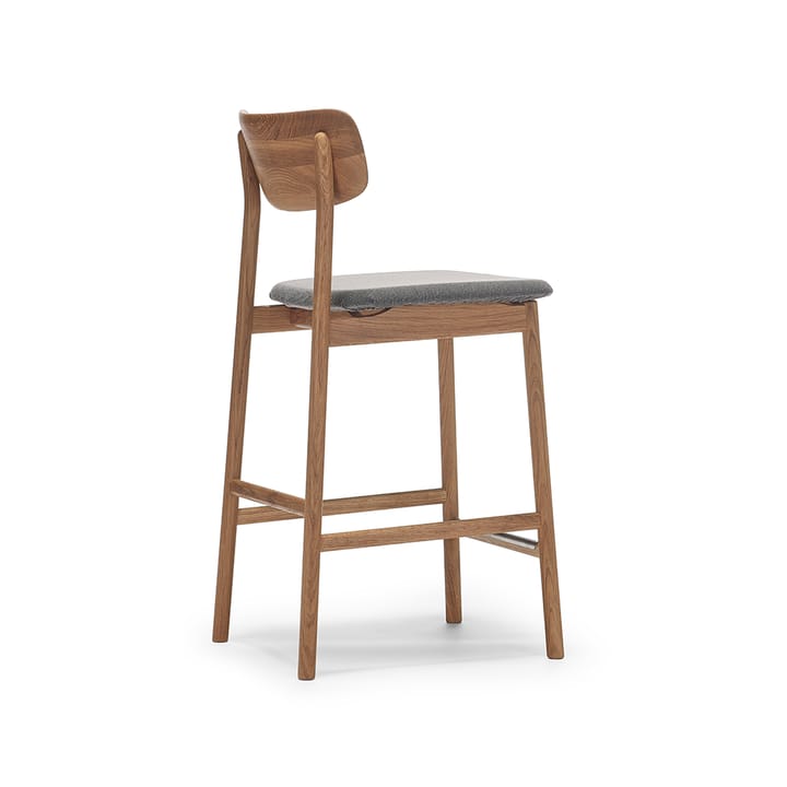 Prima Vista krzesło barowe - Dąb olejowany w kolorze brązowym/beżowym - Stolab