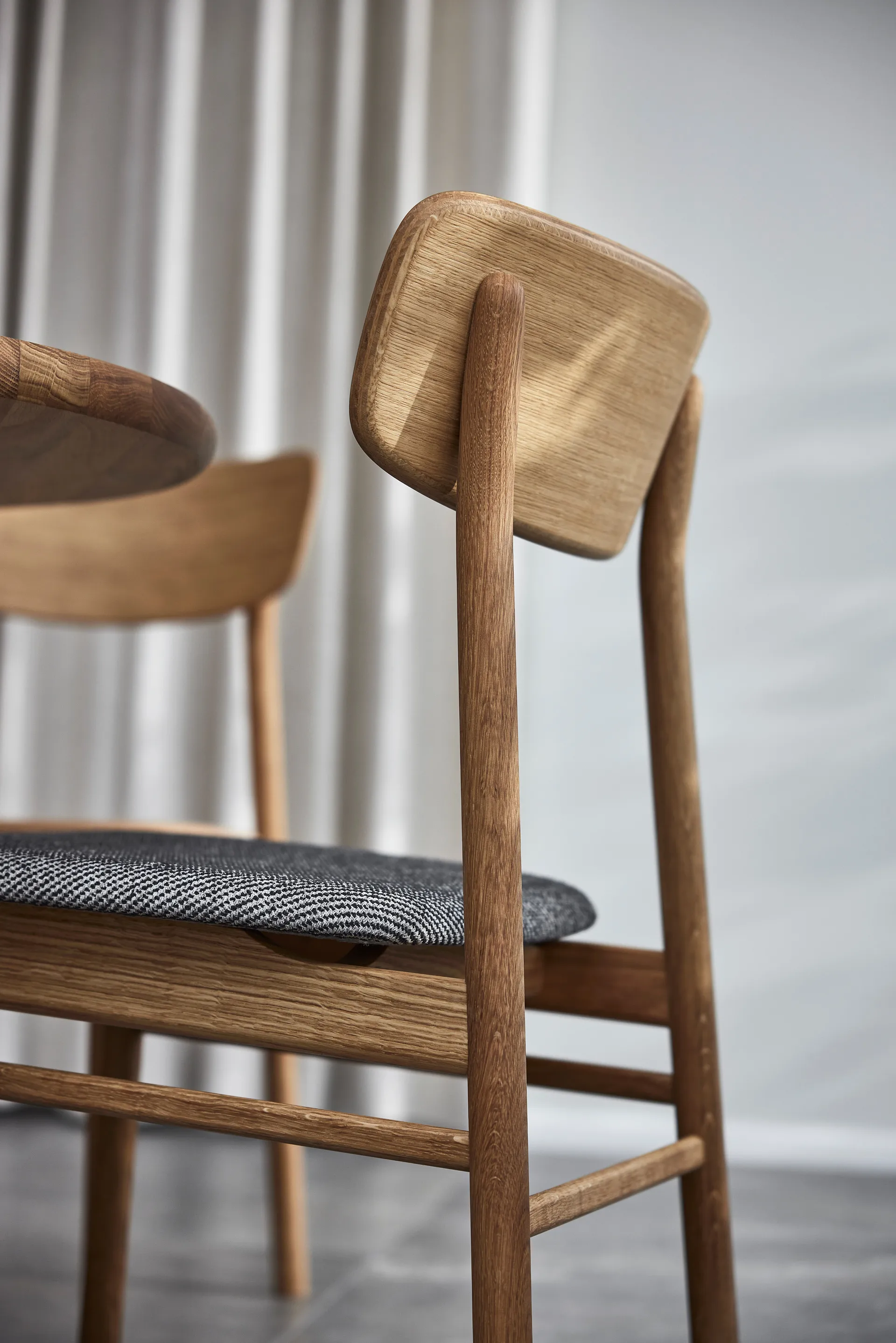 Prima Vista krzesło barowe, Dąb olejowany w kolorze brązowym/beżowym Stolab