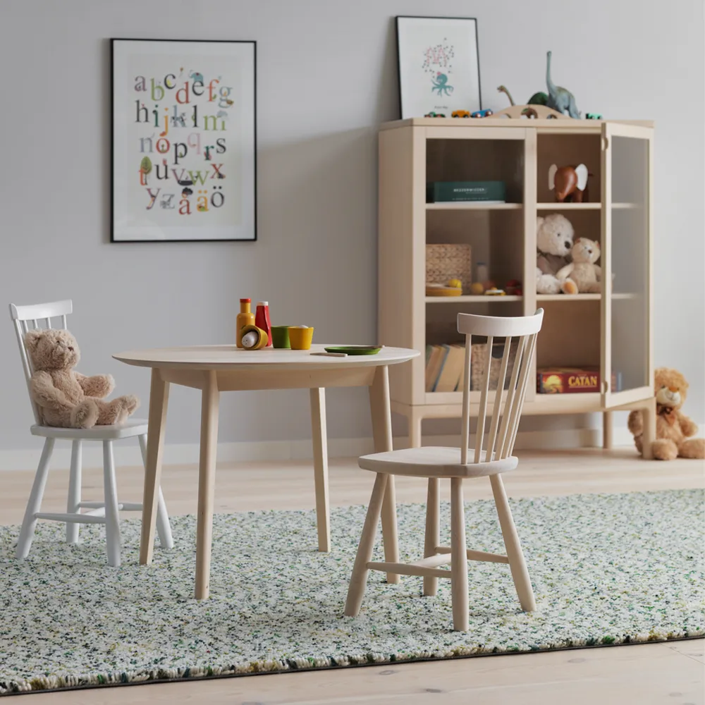 Prio gabinet wysoki, brzoza biały olej, drzwi szklane Stolab