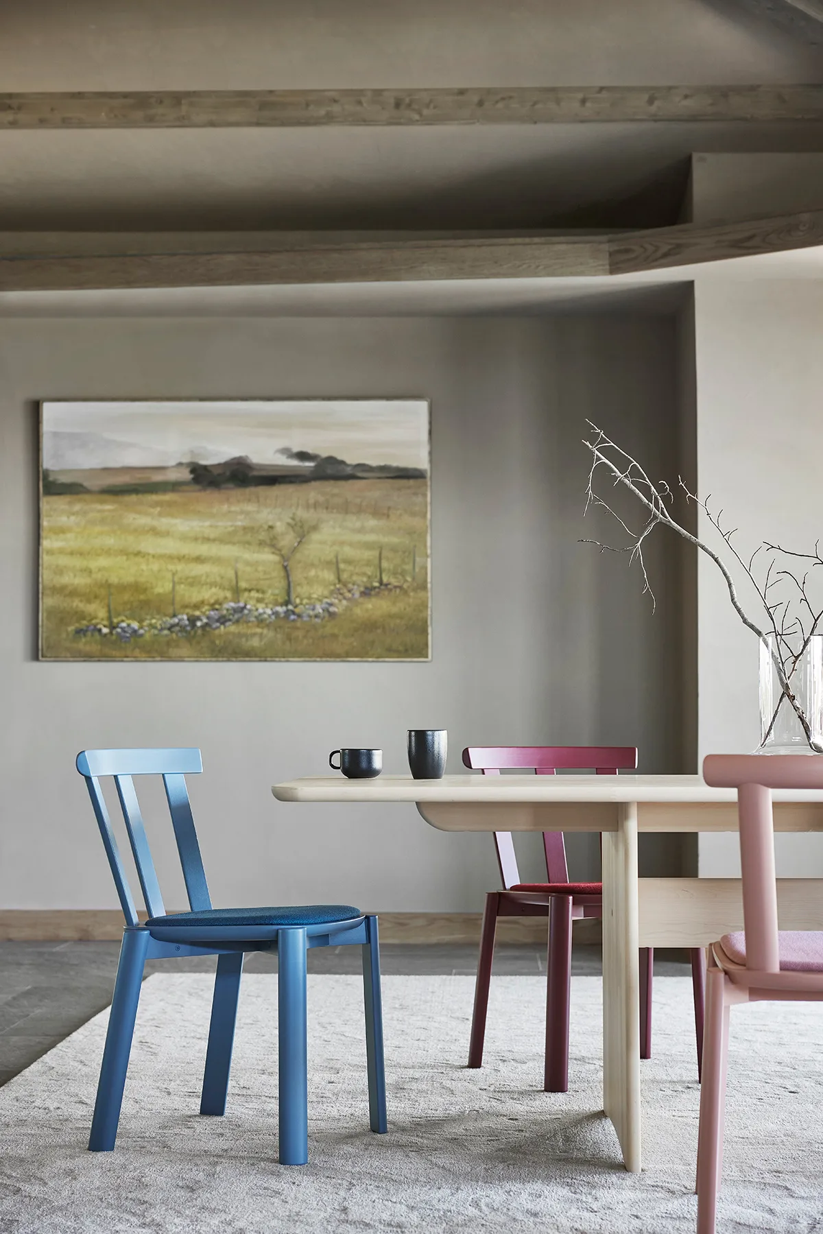 Stół Alt  320x110 cm brzoza, Jasny lakier matowy Stolab