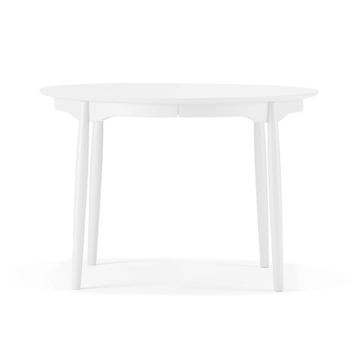 Stół do jadalni Ø115, rozkładany - brzozowy biały 21 - Stolab