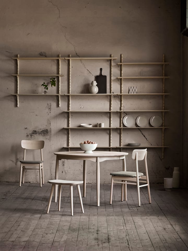 Taboret Palle dąb, Jasny lakier matowy Stolab