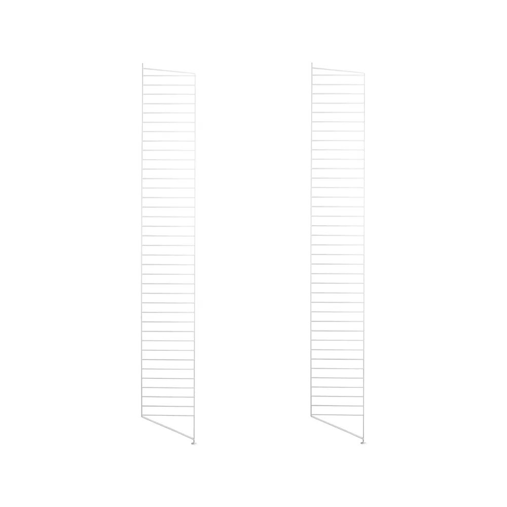 Panel podłogowy String, biały, 200x30 cm, 2-pakiet String