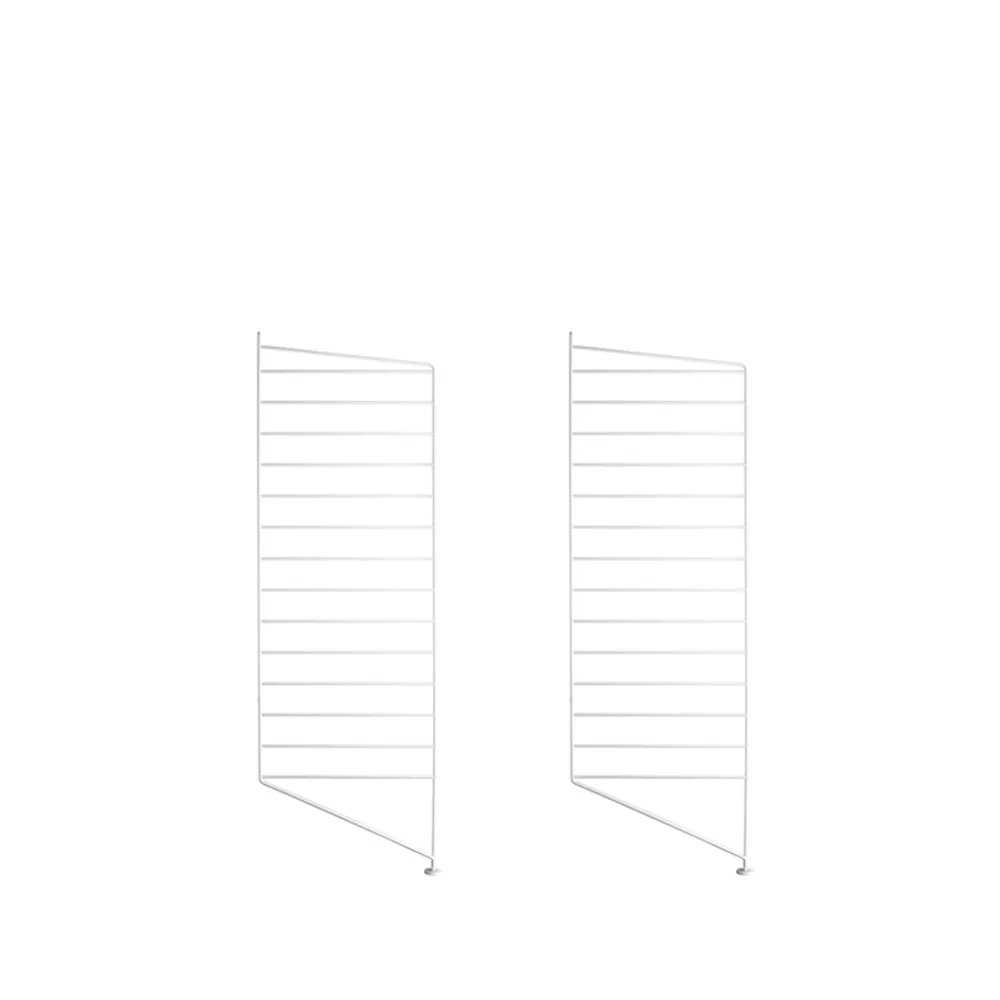 Panel podłogowy String, biały, 85x30 cm, 2-pakiet String