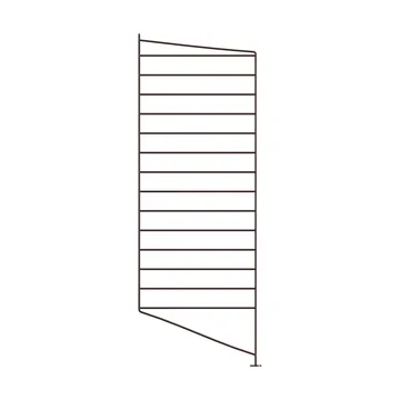 Panel podłogowy String - Ciemnobrązowy, 85×30 cm, 1 szt. - String