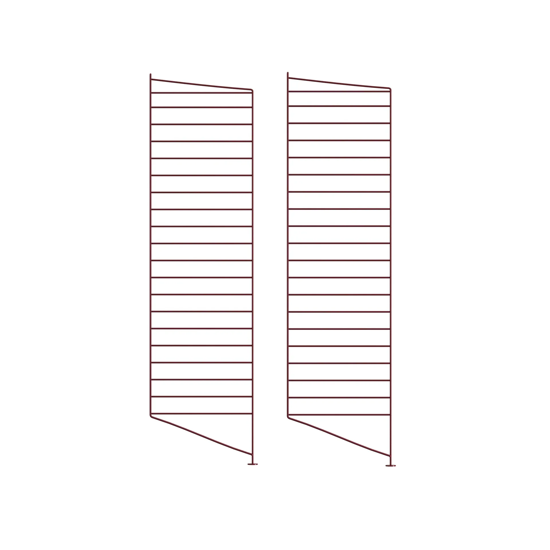 Panel podłogowy String, Ciemnoczerwony, 115x30 cm, 2‑szt. String