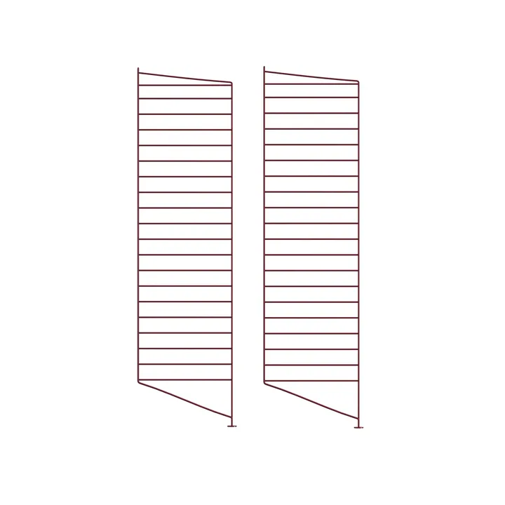Panel podłogowy String - Ciemnoczerwony, 115x30 cm, 2‑szt. - String