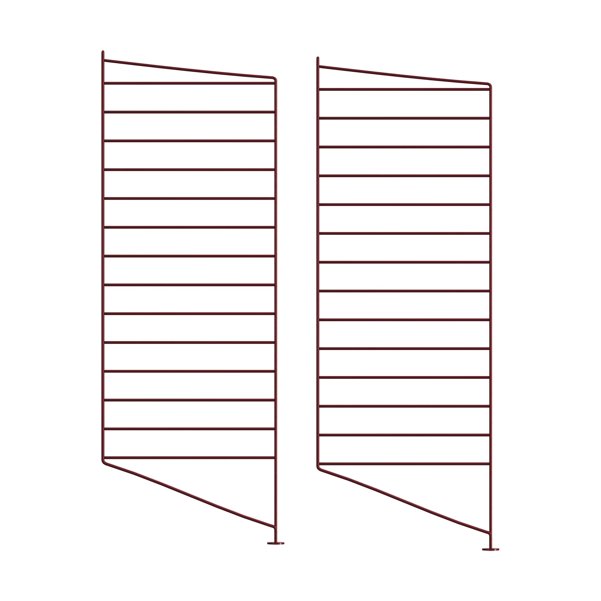 Panel podłogowy String, Ciemnoczerwony, 85x30 cm, 2‑szt. String