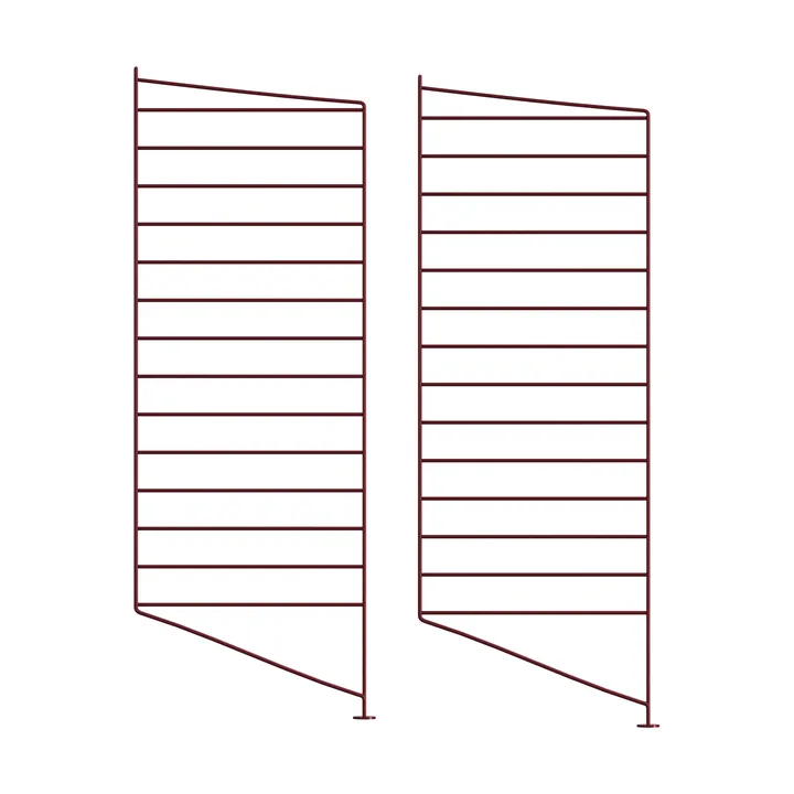 Panel podłogowy String - Ciemnoczerwony, 85x30 cm, 2‑szt. - String