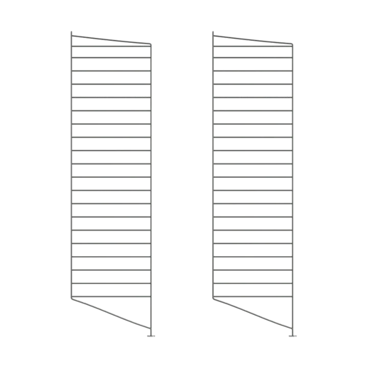 Panel podłogowy String - Ciemnoszary, 115x30 cm, 2-pack - String