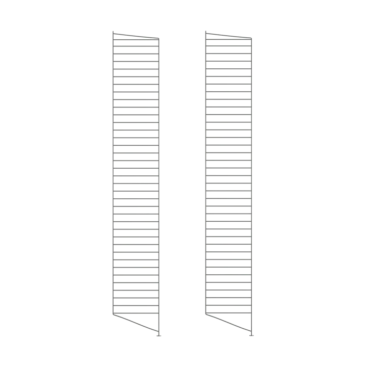 Panel podłogowy String - Ciemnoszary, 200x30 cm, 2-pack - String