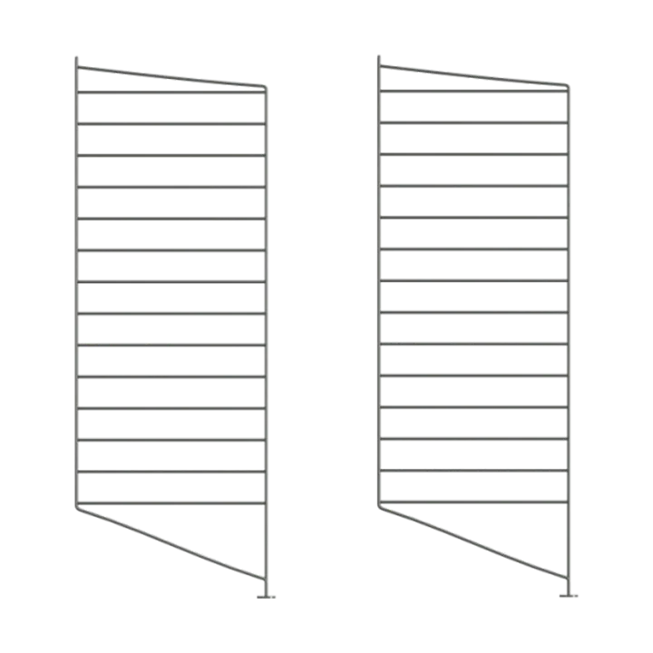 Panel podłogowy String - Ciemnoszary, 85x30 cm, 2-pack - String