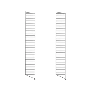 Panel podłogowy String - czarny, 200x30 cm, 2-pakiet - String