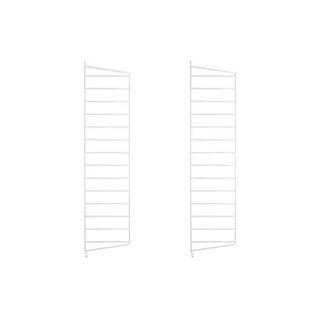 Panel ścienny String - Biały, 75x20 cm, 2-pakiet - String