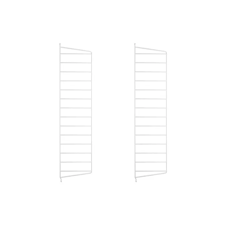 Panel ścienny String - Biały, 75x20 cm, 2-pakiet - String