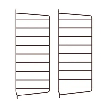 Panel ścienny String - Ciemnobrązowy, 50×20 cm, 2 szt. - String