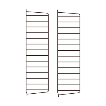 Panel ścienny String - Ciemnobrązowy, 75×20 cm, 2 szt. - String
