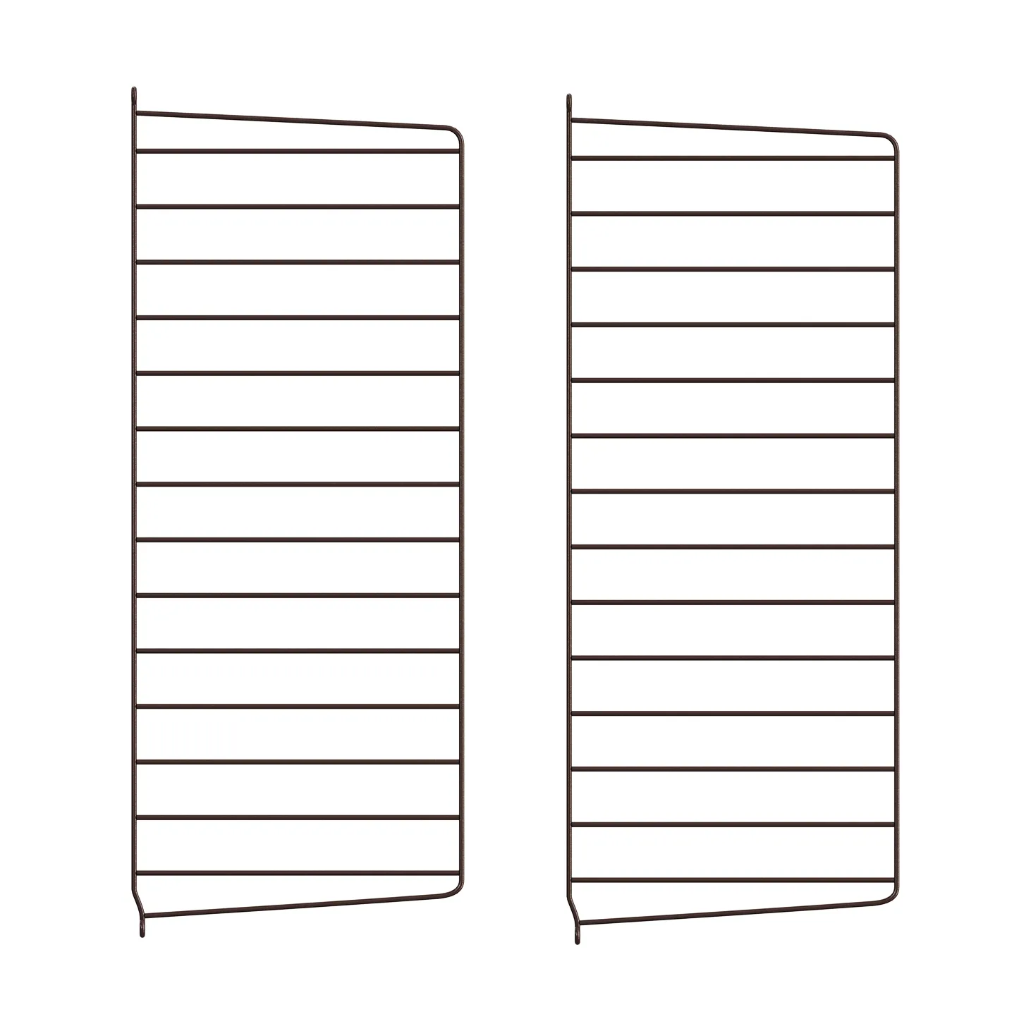 Panel ścienny String, Ciemnobrązowy, 75x30 cm, 2 szt. String