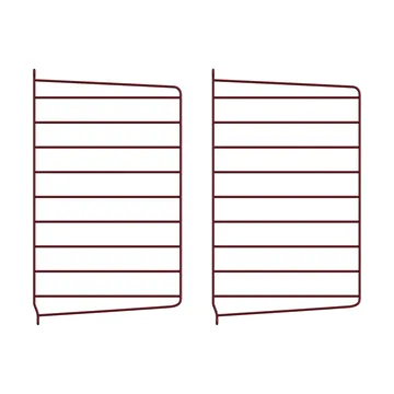 Panel ścienny String - Ciemnoczerwony, 50x30 cm, 2‑szt. - String