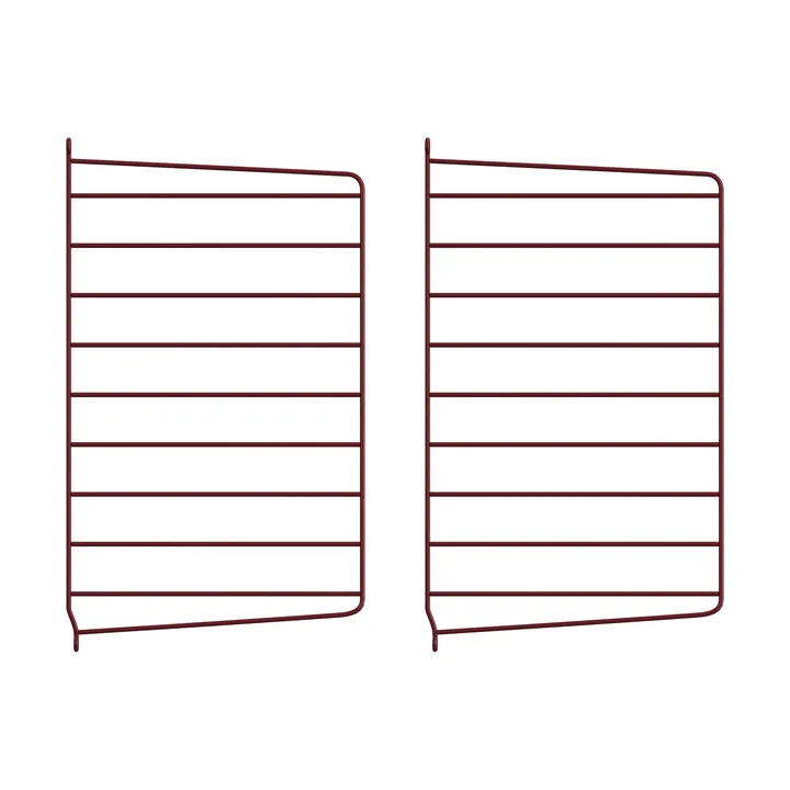 Panel ścienny String - Ciemnoczerwony, 50x30 cm, 2‑szt. - String