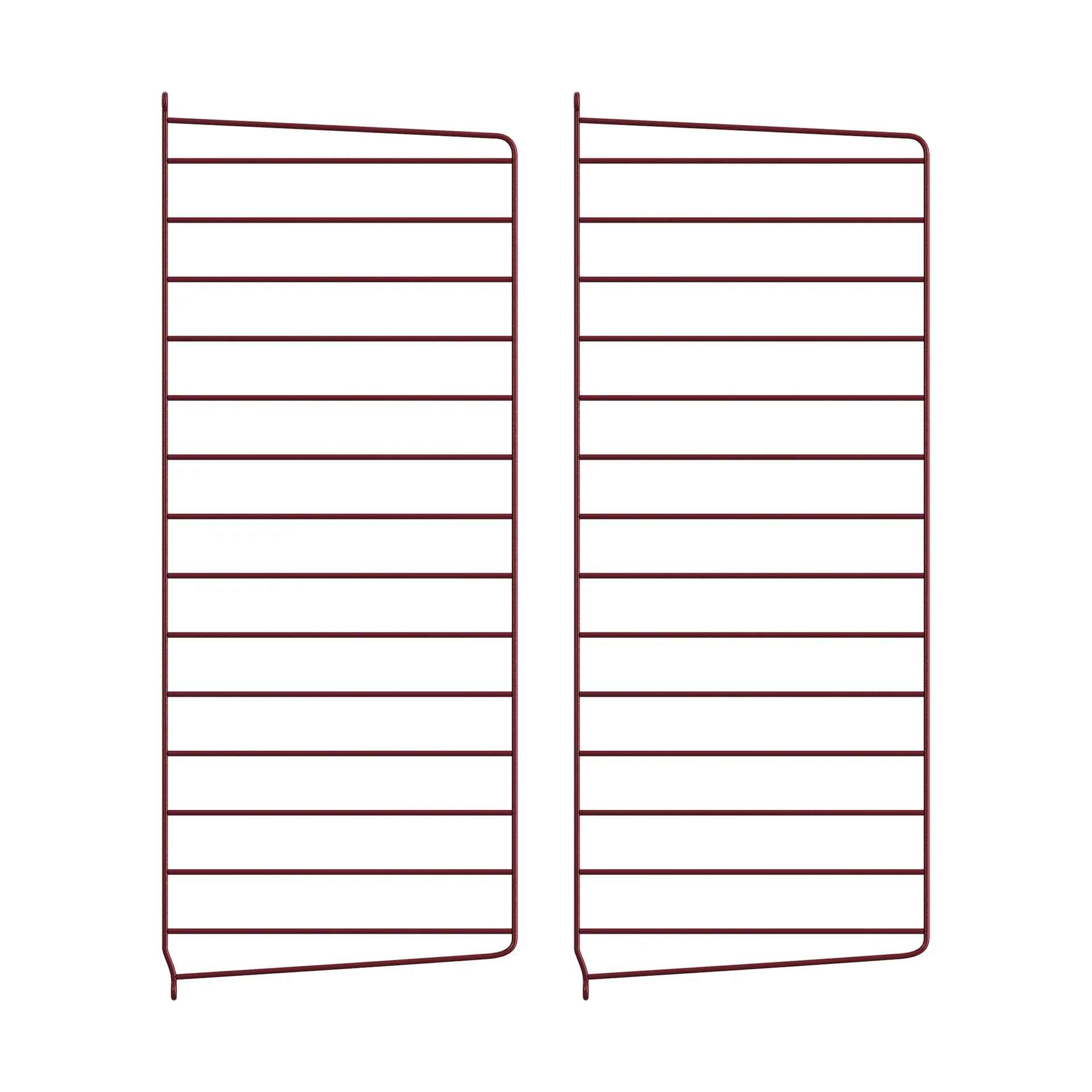 Panel ścienny String, Ciemnoczerwony, 75x30 cm, 2‑szt. String