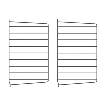 Panel ścienny String - Ciemnoszary, 50x30 cm, 2-pakiet - String