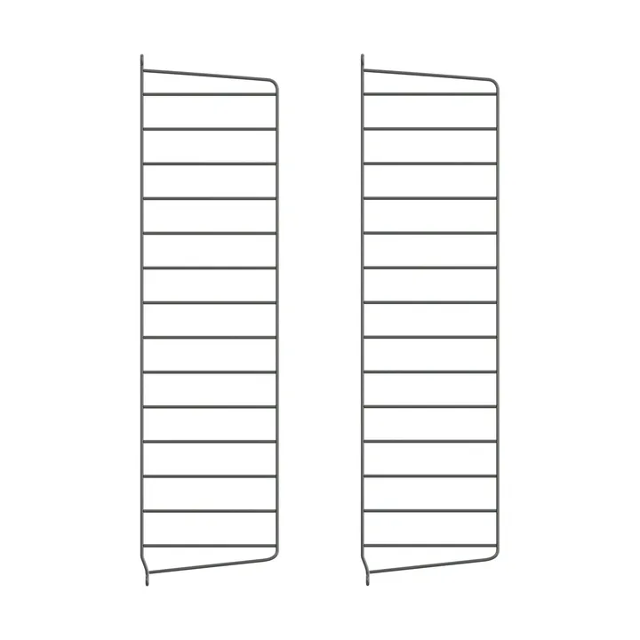 Panel ścienny String - Ciemnoszary, 75x20 cm, 2-pakiet - String