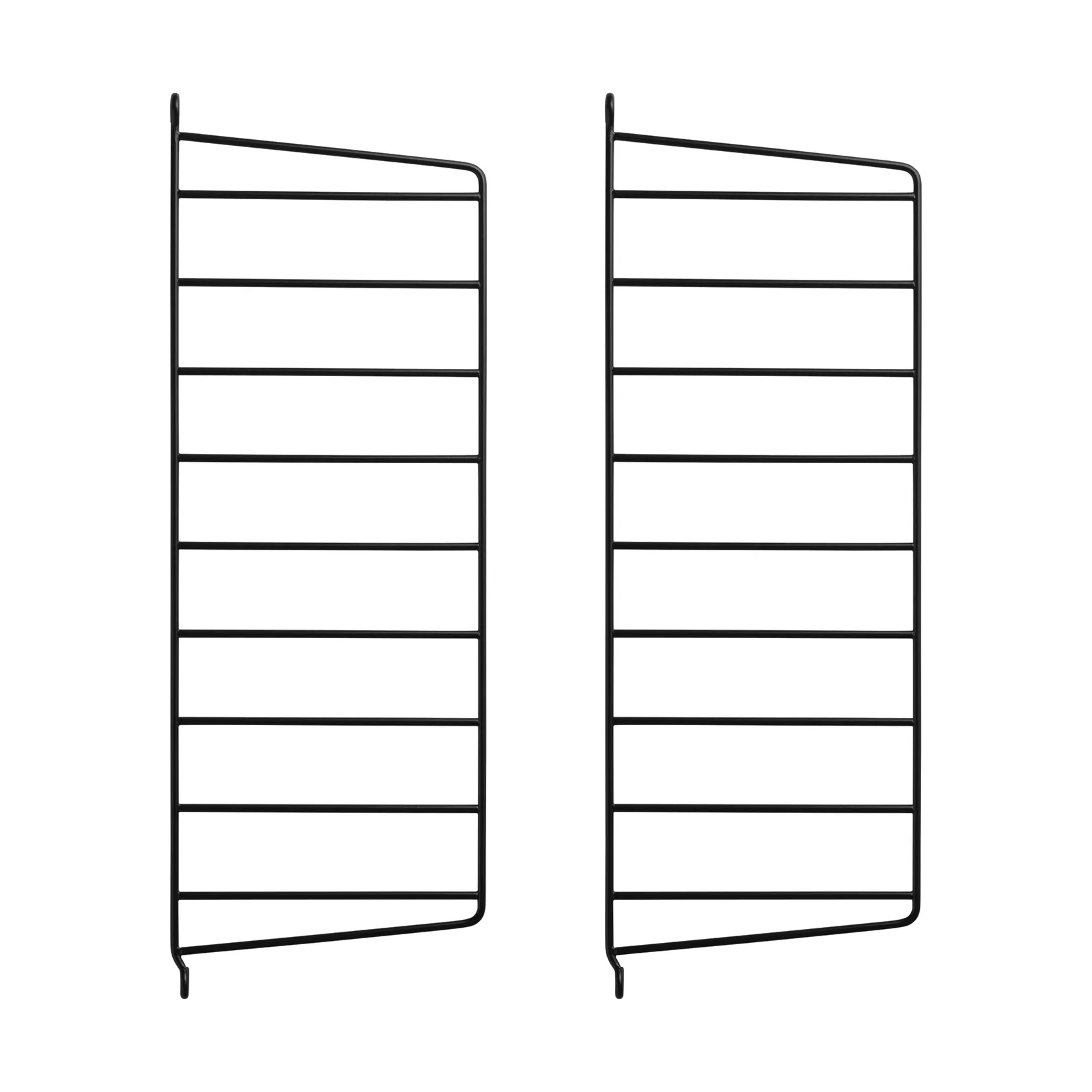 Panel ścienny String, Czarny, 50x20 cm, 2-pakiet String